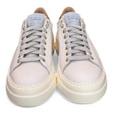 Sneaker donna Stokton pelle bianca platform 