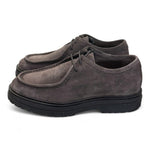 Allacciato ingegnere suede grigio Dino Draghi<BR/> 