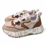 Sneaker Donna Club 105 beige teddy Voile Blanche 