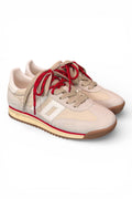 Sneaker Jogger nylon beige Back70