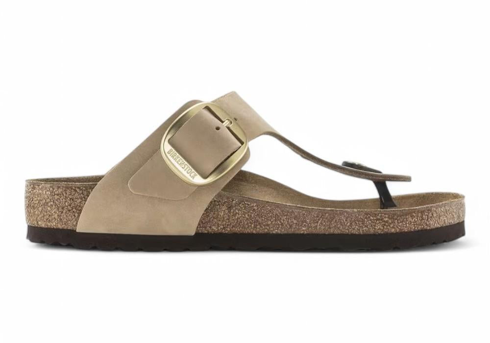Ciabatta Gizeh Big Buckle nabuk sandcastle Birkenstock 1023966 