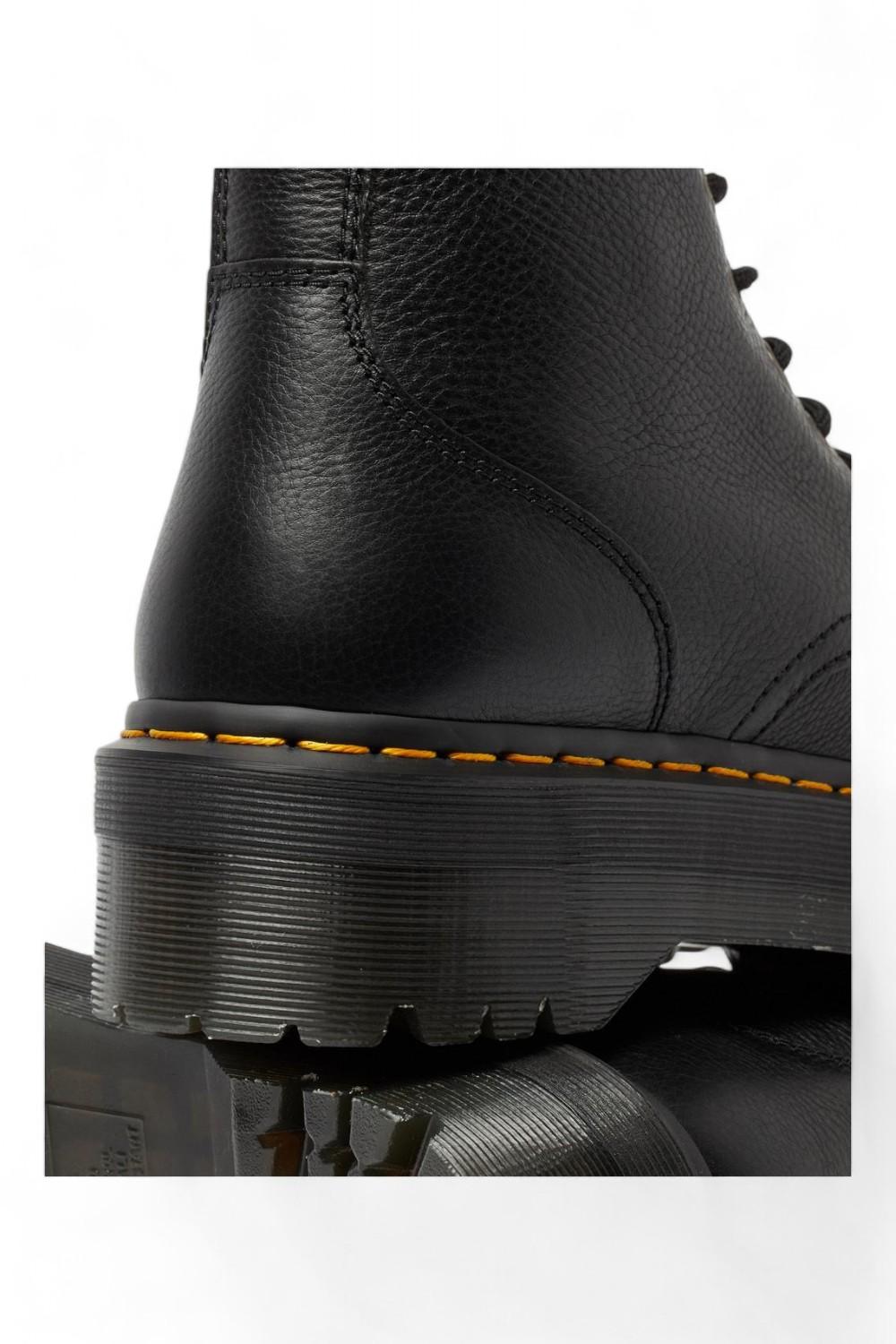 Anfibio platform Jadon III in pelle Pisa nero 