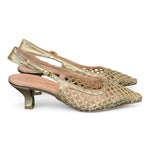 Slingback intreccio platino Les Autres<BR/> 