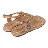 Sandalo maglia strass platino Alma en Pena<BR/> 