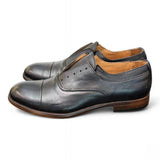 Scarpa uomo no-lace blu F.lli Rennella puntale 