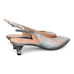 Slingback scollo V argento T40 Les Autres<BR/> 