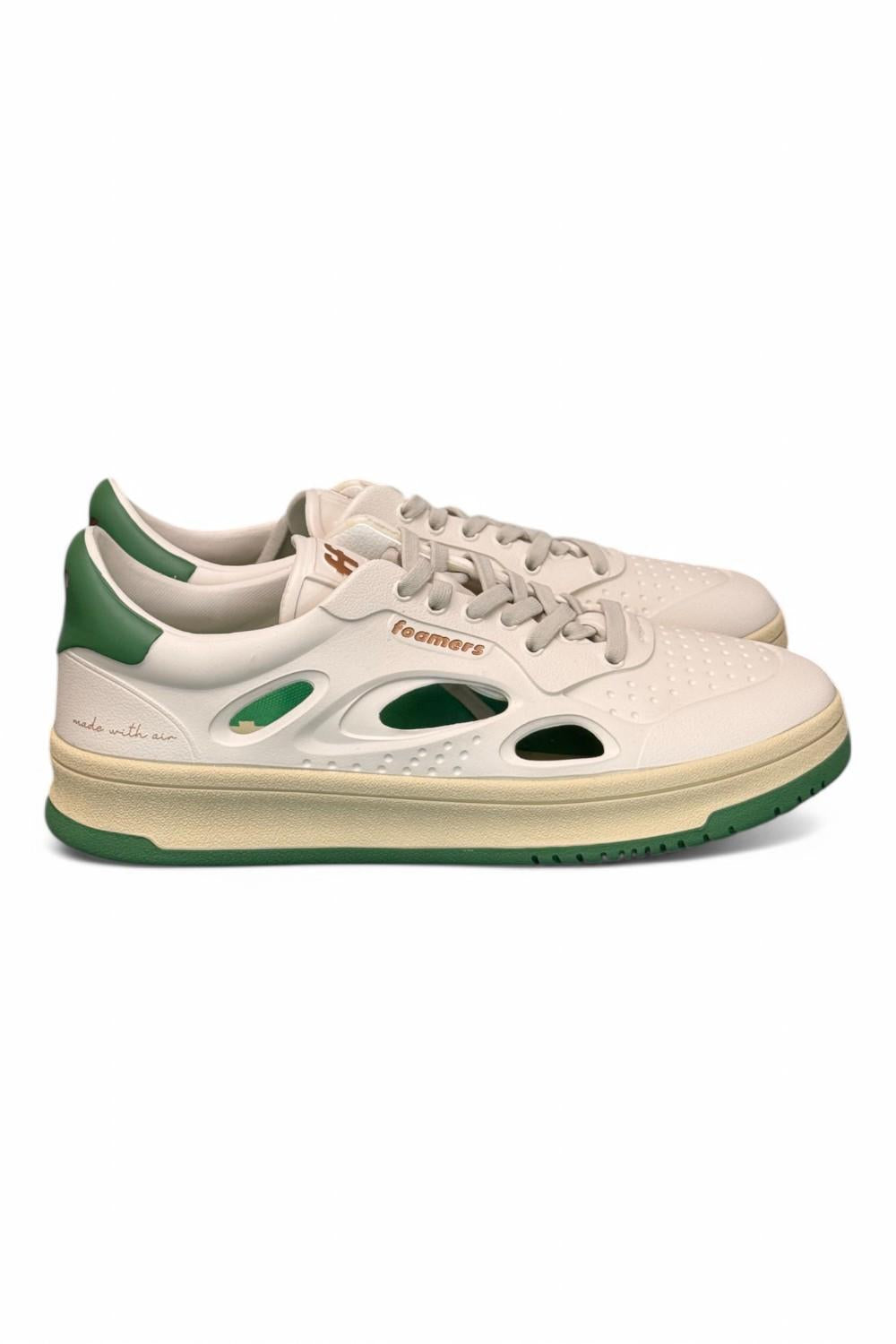 Sneaker Foamers Eva bianco verde <BR/> 