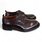 Scarpa allacciata pelle spazzolata ebony Marco Ferretti 