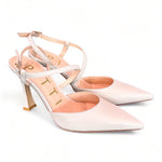 Slingback pelle burro tacco 90 Matteo Pitti<BR/> 