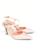 Slingback pelle burro tacco 90 Matteo Pitti