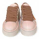 Scarpa allacciata donna Panchic P003 pelle avorio 
