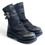 Stivaletto in nabuk ingrassato nero Metisse<BR/> 