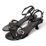 Sandalo mignon vernice nera T50 Isabelle Paris<BR/> 
