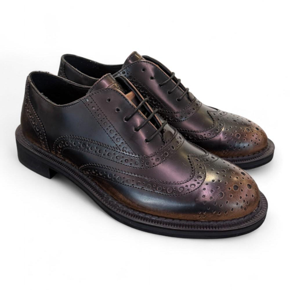 Scarpa allacciata imperiale brush tortora Frau<BR/> 