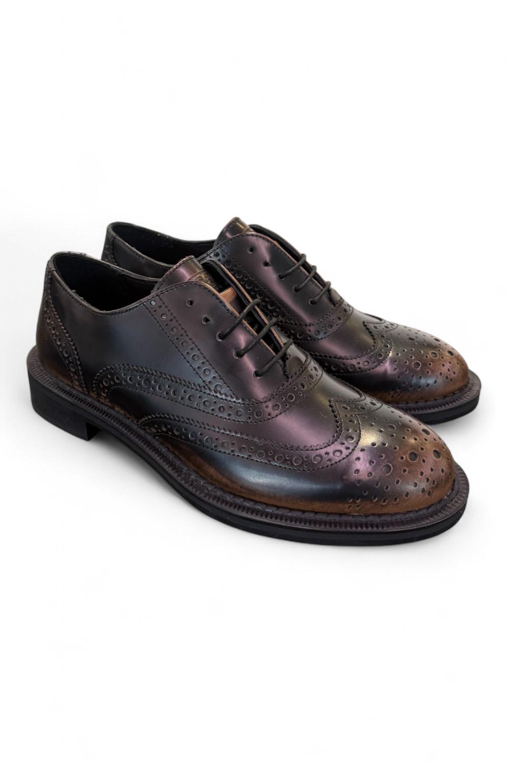 Scarpa allacciata imperiale brush tortora Frau<BR/> 