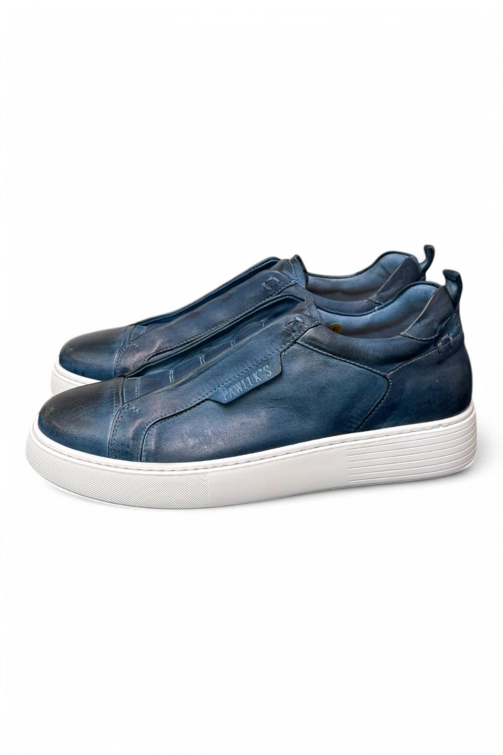 Sneaker uomo slip on blu Pawelks 