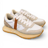 Sneaker donna Sun 68 Ally Vintage bianco panna 