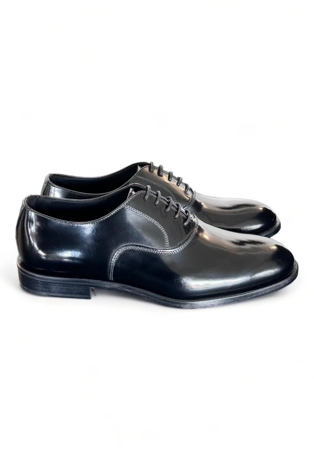 Scarpa francesina cerimonia nera Franco Fedele<BR/> 
