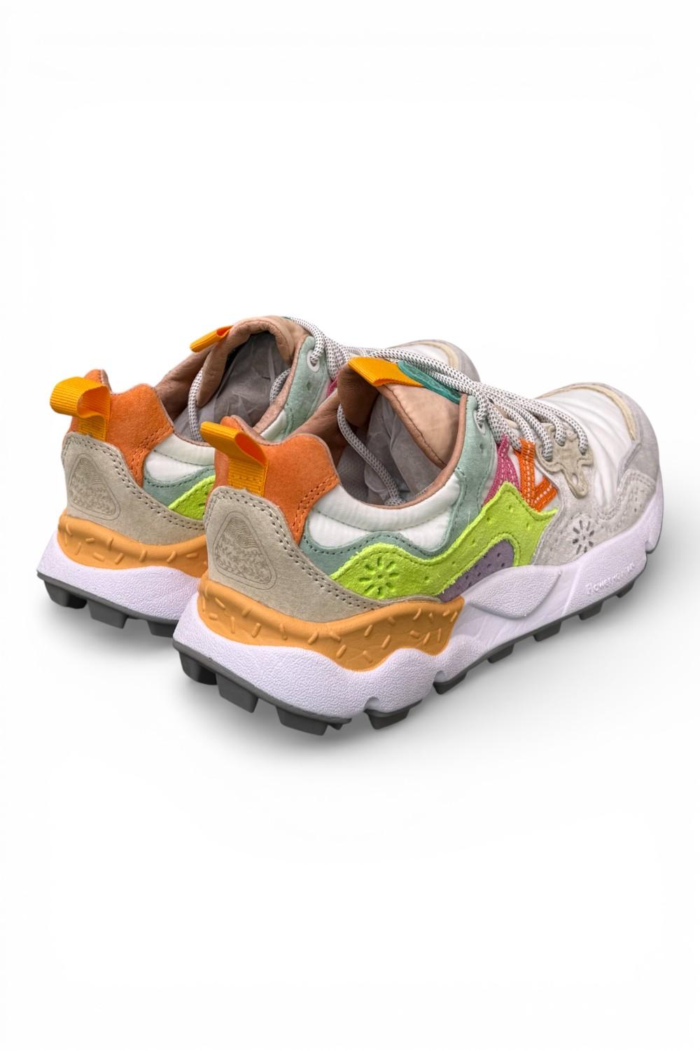 Sneaker donna Yamano 3 1n21 white mango multi Flower Mountain 