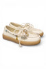 Scarpa barca nappa latte Gioplus