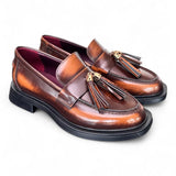 Mocassino mappi cuoio Lorenzo Mari<BR/> 