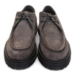 Allacciato ingegnere suede grigio Dino Draghi<BR/> 