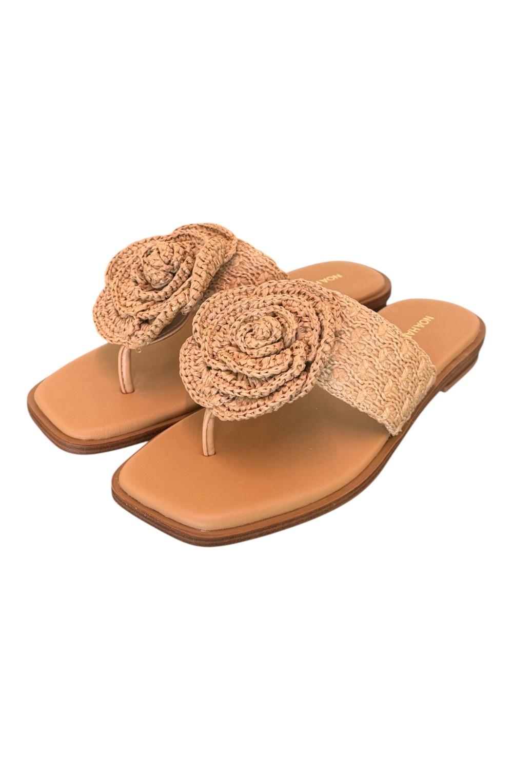 Ciabatta infradito fiore camel Noa Harmon 