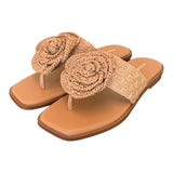 Ciabatta infradito fiore camel Noa Harmon 