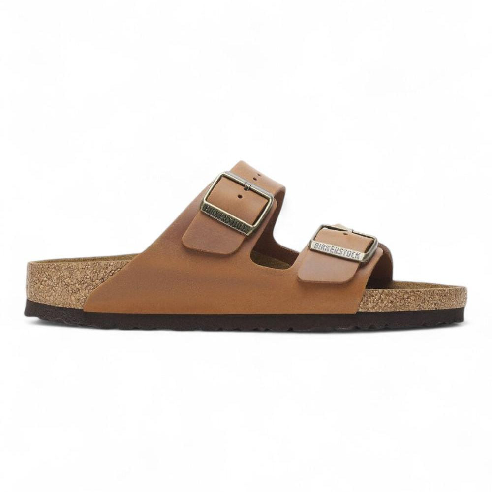 Ciabatta donna Arizona 1028401 cognac oil leather Birkenstock 