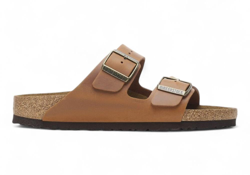Ciabatta donna Arizona 1028401 cognac oil leather Birkenstock 