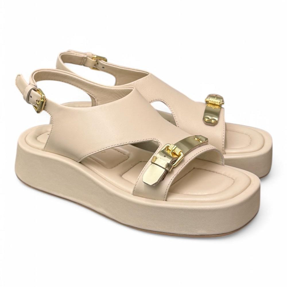 Sandalo asimmetrico burro Zanon<BR/> 