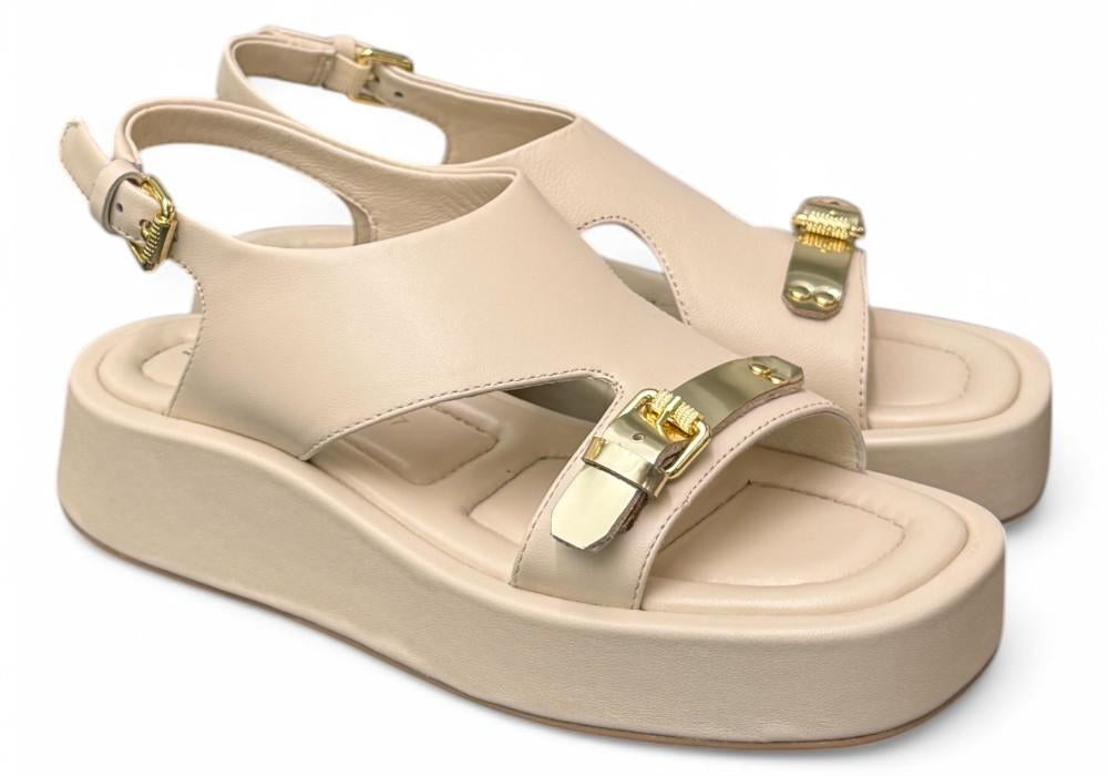 Sandalo asimmetrico burro Zanon<BR/> 