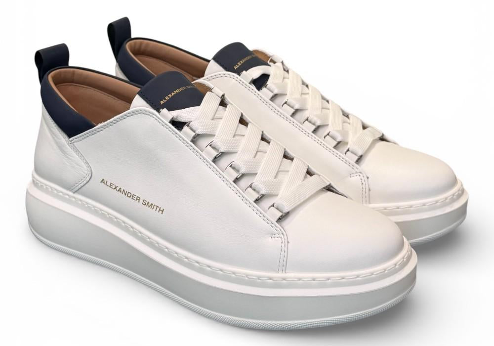 Sneaker Wembley man Alexander Smith white blu 