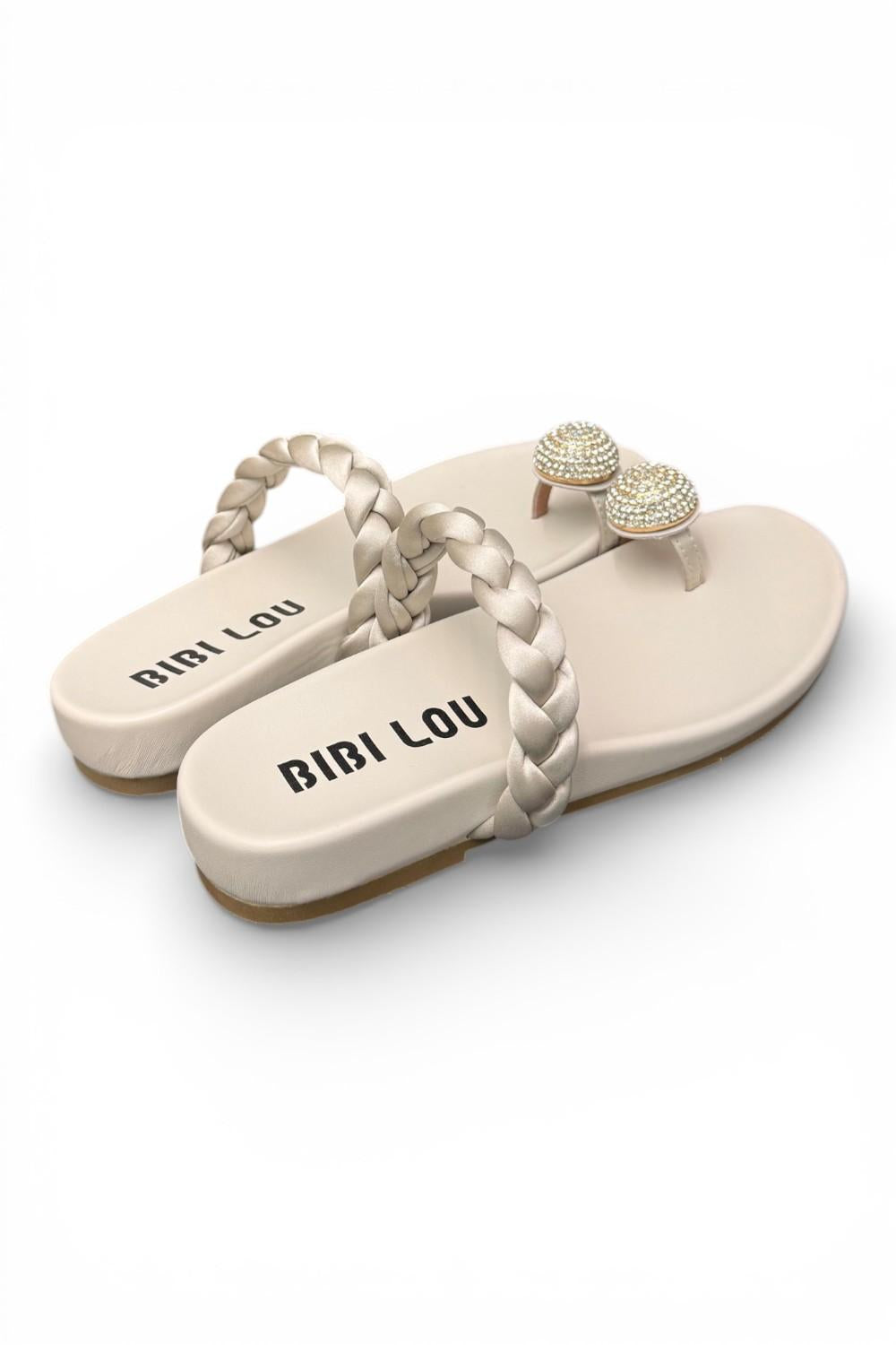 Ciabatta infradito anello strass perla Bibi Lou 