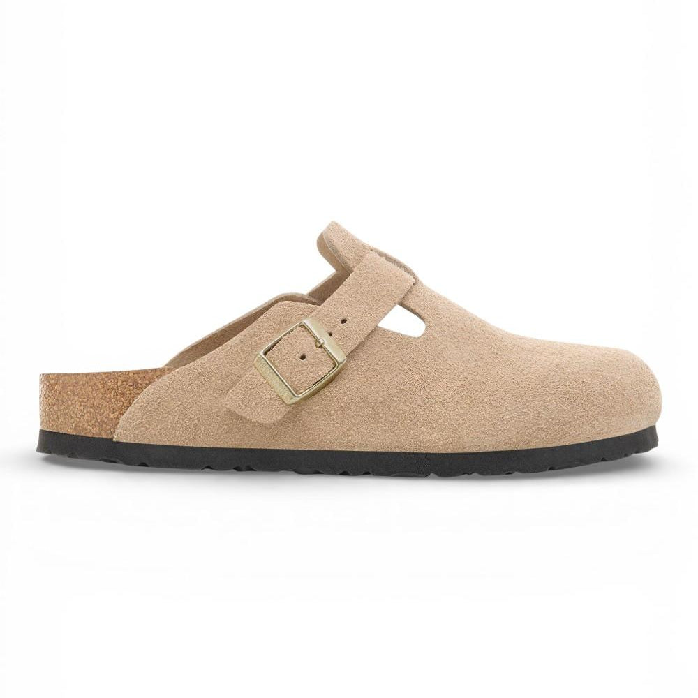 Sabot uomo Boston Birkenstock Suede sandcastle 1030883 