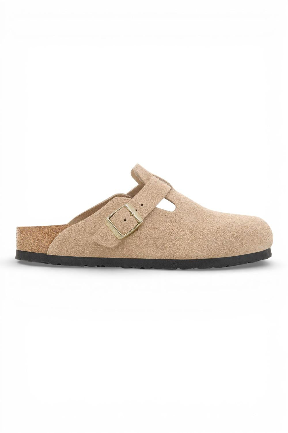 Sabot uomo Boston Birkenstock Suede sandcastle 1030883 
