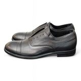 Scarpa uomo no-lace nera F.lli Rennella puntale 