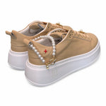 Sneaker Pia Gioplus pelle nude cavigliera 