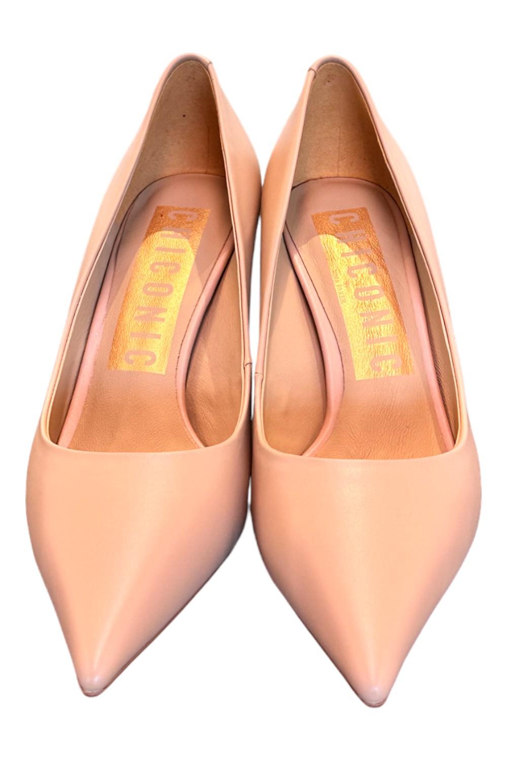 Decolté pelle nude tacco 70 Chiconic<BR/> 