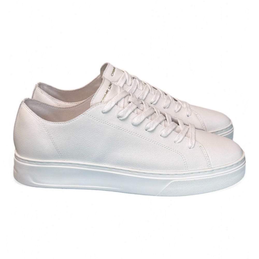 Sneaker uomo RAW CUT TOTAL WHITE Crime taglio vivo bianco 