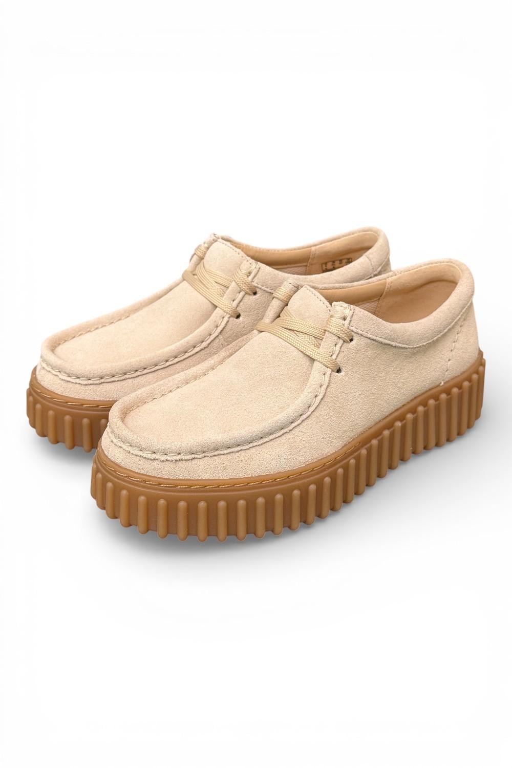 Scarpa donna Clarks Torhill Bee suede beige 