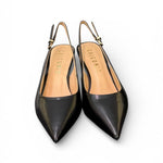 Slingback pelle nera T70 Chiconic 
