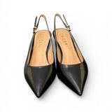 Slingback pelle nera T70 Chiconic 