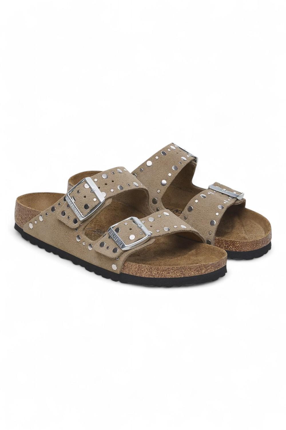 Ciabatta Arizona Rivet Suede Taupe 1029390 