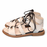 Sandalo schiava pelle latte Fabbrica dei Colli<BR/> 