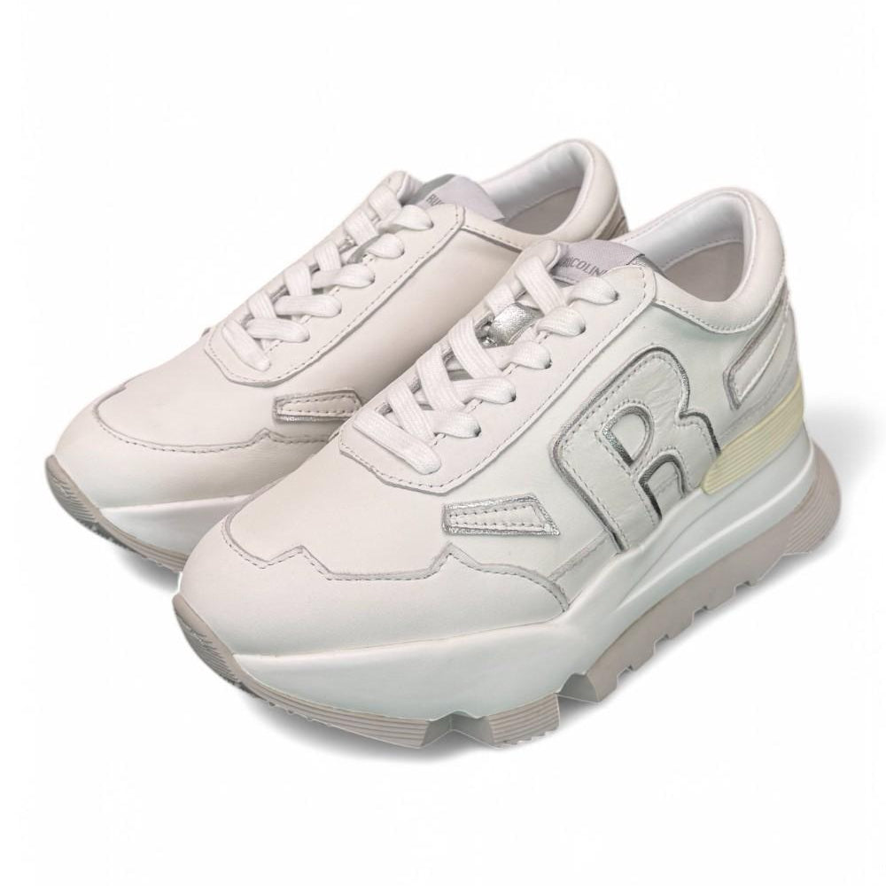 Sneaker donna Rucoline bianca argento 