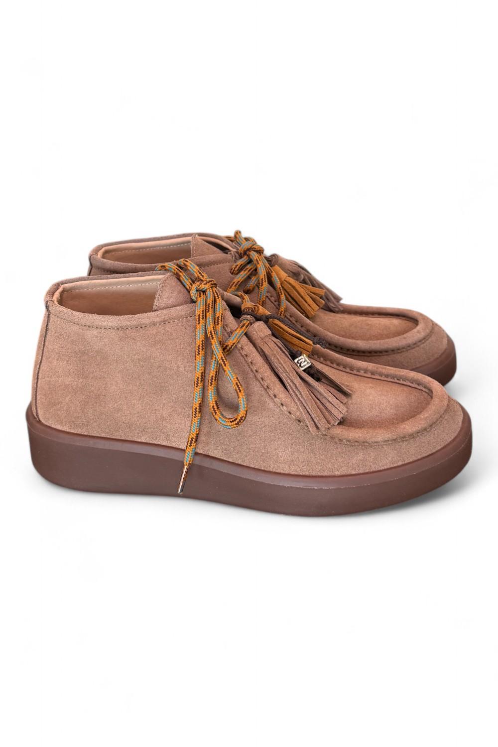 Polacco ingegnere suede taupe Meliné 