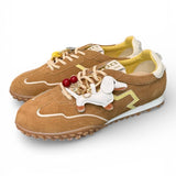 Sneaker Gioplus Cielo low suede cuoio 