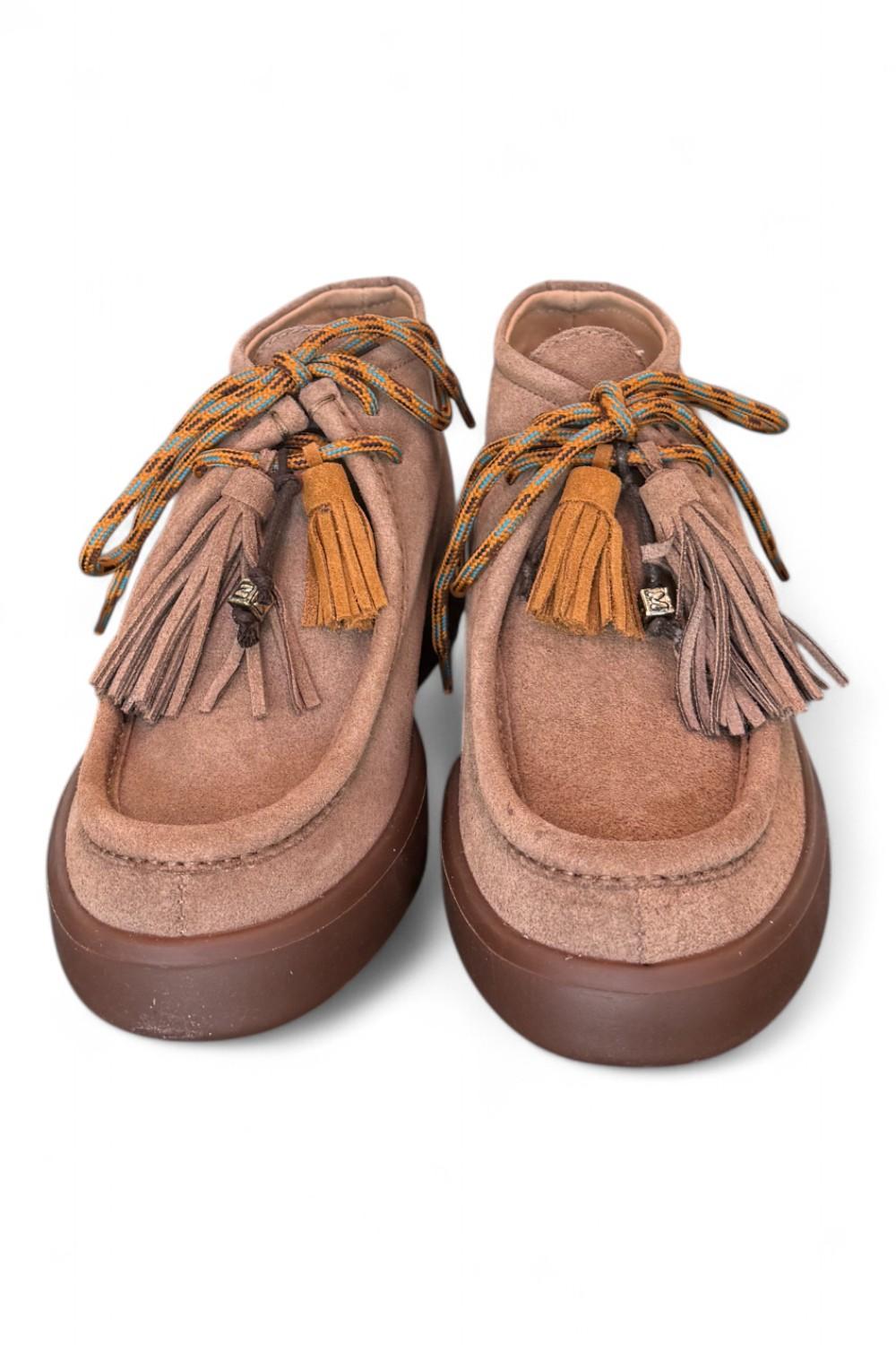 Polacco ingegnere suede taupe Meliné 