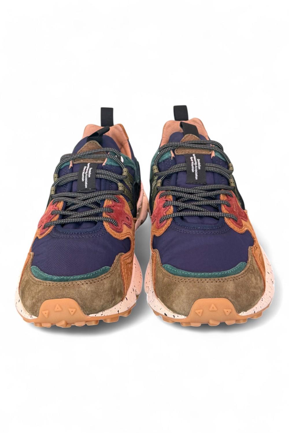 Sneaker uomo Flower Mountain Yamano 3 2B32 mud light brown navy 